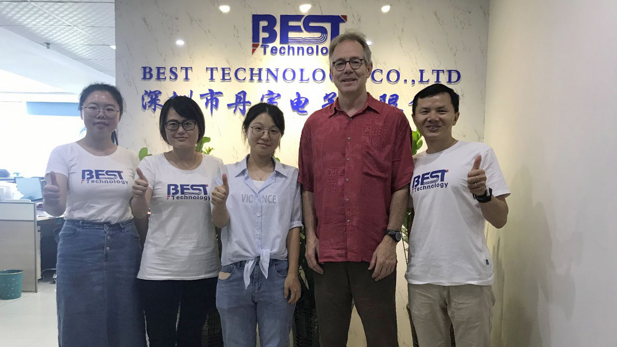 We had one customer from US who visited us on July 25, 2019