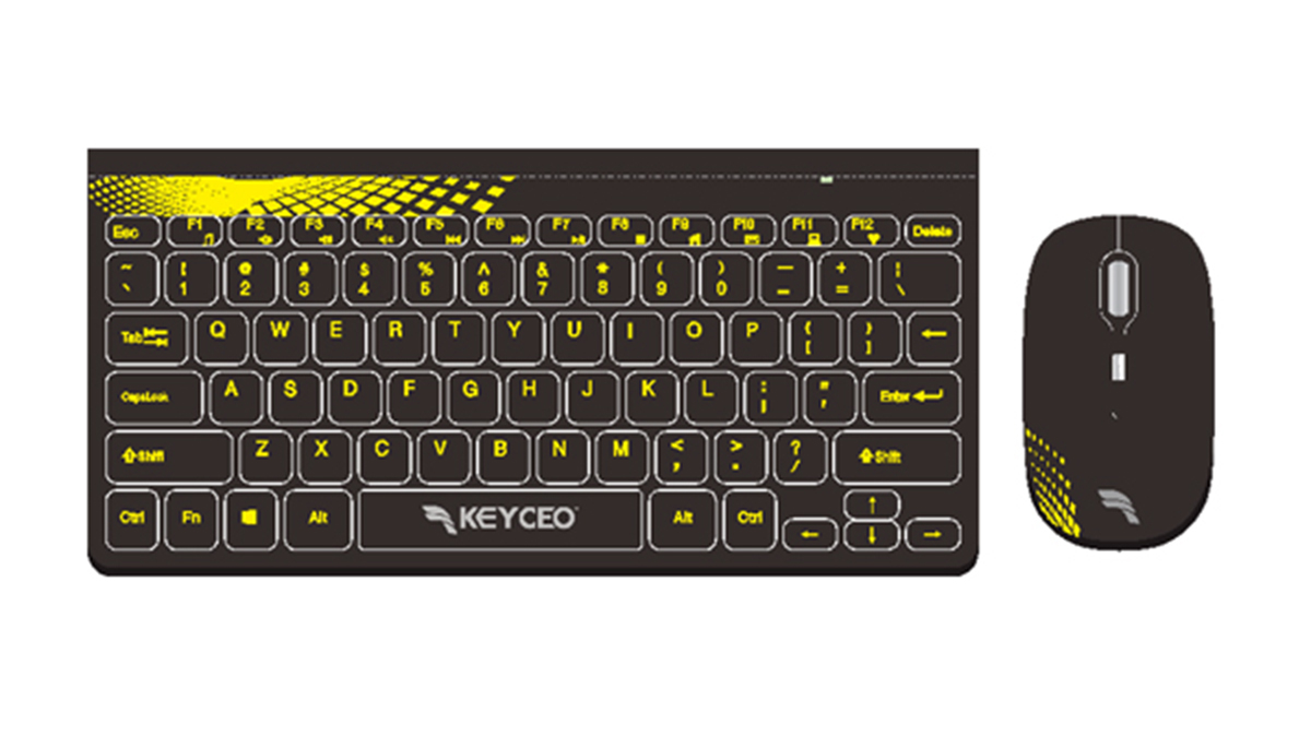 Parim Hiina väikese võimsusega kontori juhtmevaba klaviatuuri ja hiire kombinatsiooni KY-4300 tootjate ettevõte - KEYCEO