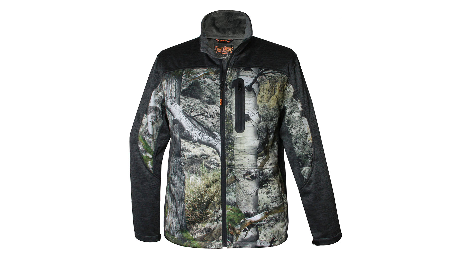 YKMJ12 Men's printed bonded ultra-soft fleece jacket