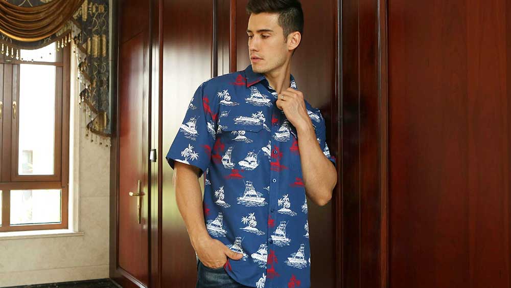Fishing Shirts Factory Direct Wholesale New Design Fishing Shirt Sweet Hawaiian Island Style Shirts
