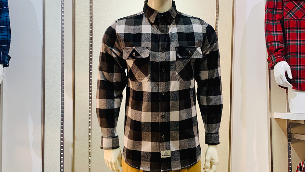Camisas de algodón para hombre Camisa de manga larga informal para mantener el calor Camisa de algodón de manga larga