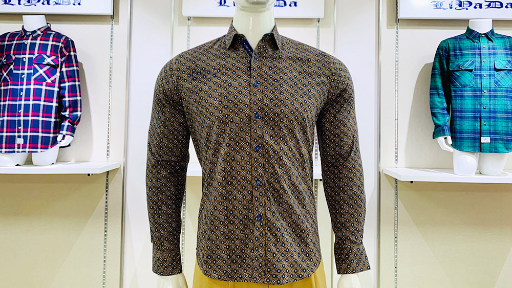 Wholesale Long Sleeve Casual Man Clothes Shirt High Quality Custom Button Up Shirt