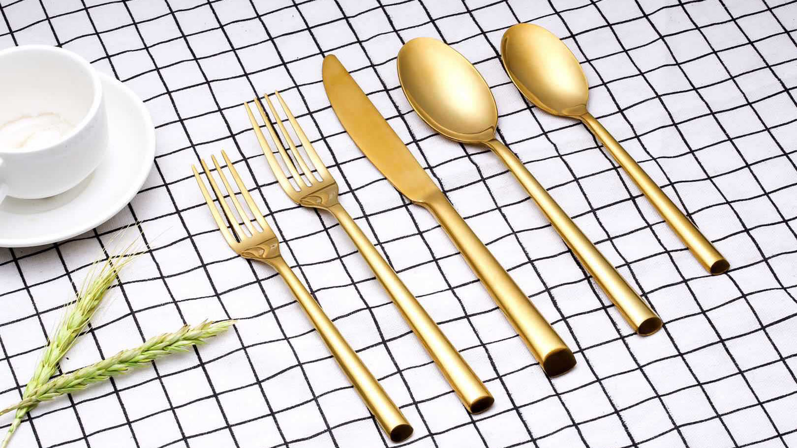 超美品天然竹食器セット,24個,ステンレス鋼,フォーク,ナイフ,スプーンセット,ギフトボックス付き食器 ディナーセット
