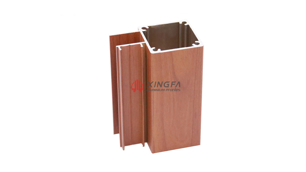 Professional Xingfa Anodized Taxta Finish Alüminium Profili XFA006 istehsalçıları