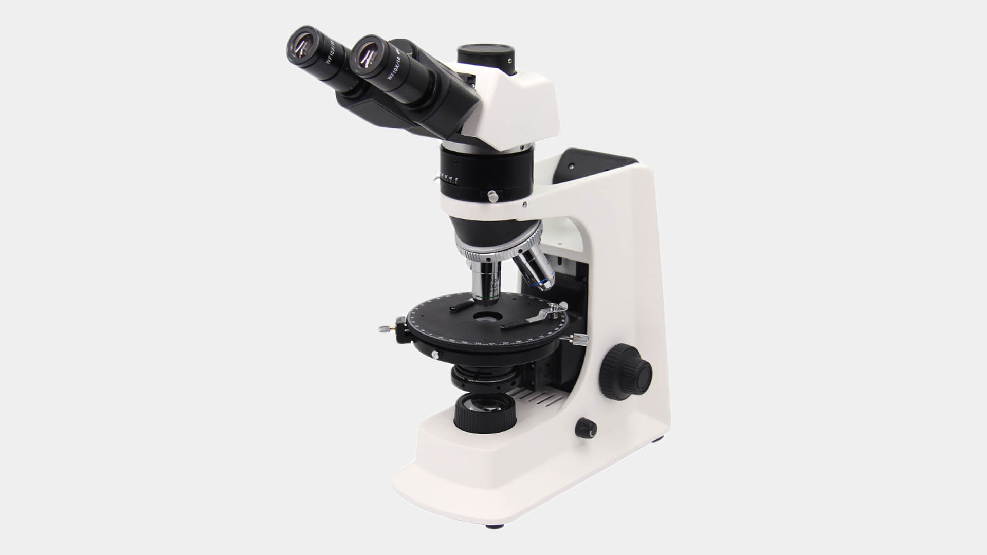 A15.2603 Microscope polarisant, transmission lumière, jumellulaire