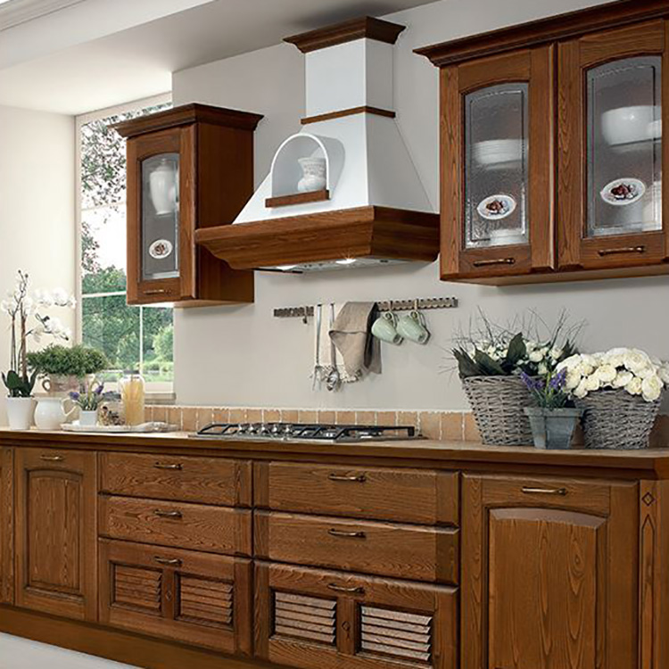 Best Sale All Solid Wood Kitchen Cabinet Design