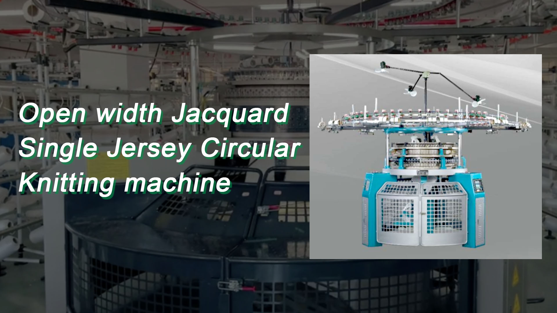 Ancho Ancho Jacquard Single Jersey Máquina de tejer circular